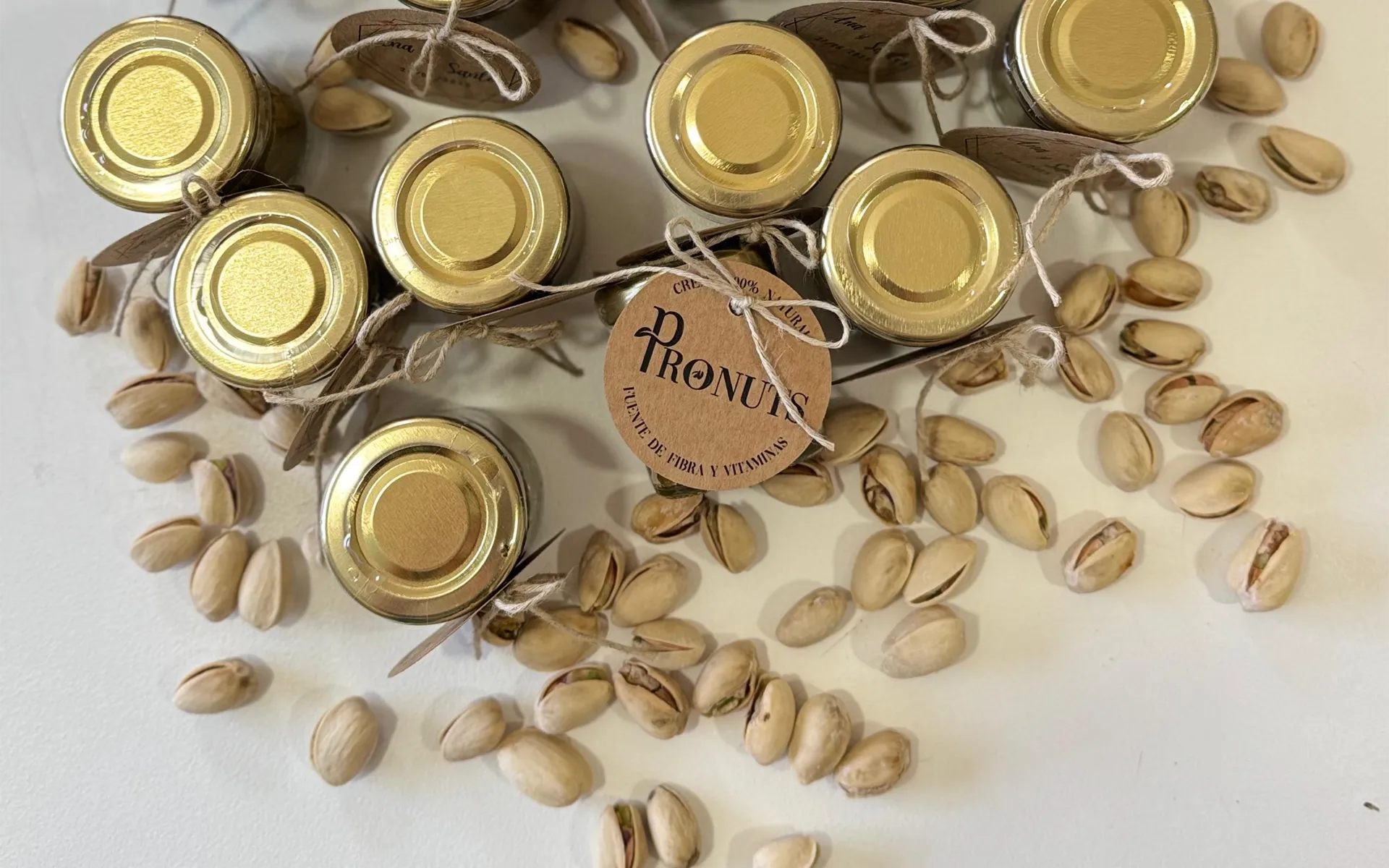 Regalos personalizados para eventos - cremas de frutos secos naturales